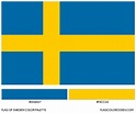 Sweden flag color codes