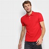 Camisa Polo Tommy Hilfiger Slim Fit Clássica Masculina - Vermelho ...