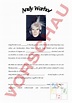 Arbeitsblatt: Andy Warhol Lebenslauf - Bildnerisches Gestalten ...