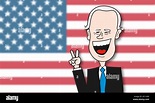 Caricatura de Joe Biden elegido Presidente de Estados Unidos frente a ...