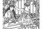 Coloring page inspired by a work by Impressionist painter Édouard Manet ...
