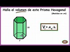 Volumen de un prisma Hexagonal (con apotema del hexágono) - YouTube