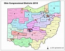 Map of Ohio Congressional Districts 2016