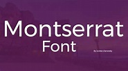 Montserrat Font Free | Dafont Online