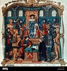 Il re Luigi XI di Francia. /N(1423-1483). Re di Francia, 1461-83, e la ...
