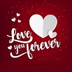 ''Love You Forever'' Paper Style Background 1211442 Vector Art at Vecteezy