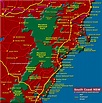 South Coast Map, NSW