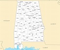 Map Of Alabama With Cities And Towns - Terminal Map