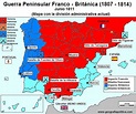 Geografía Política : Guerra Peninsular Franco-Británica. Junio 1811