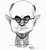 ADORNO: Theodor W. Adorno ~ Karikatuur door David Levine Levine, David ...