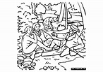 Coloring of Manet for children - Édouard Manet Kids Coloring Pages