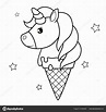 Helados Kawaii De Unicornio Para Colorear - Dibujos Para Colorear Y Pintar