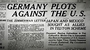 The Zimmerman Telegram & the Road to the Great War | Military.com