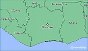 Where is Bouake, Cote D'Ivoire? / Bouake, Vallee du Bandama Map ...
