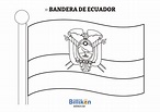 Bandera de Ecuador para colorear e imprimir - Billiken
