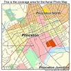 Aerial Photography Map of Princeton, NJ New Jersey