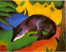 Famous fox art by Franz Marc (1913) : r/foxes