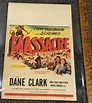 1956 Massacre 20th Century Fox Movie Poster (Dane Clark, Jam