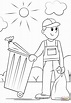 Garbage Collector coloring page | Free Printable Coloring Pages