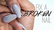 HOW TO | Fix a Broken Nail | Silk Wrap Method | Cracked nails, Nail ...