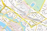 Bremer Hauptbahnhof Stadtplan mit Satellitenaufnahme und Unterkünften ...