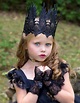 Goth Black Lace Crown Black Beauty Black Crown Witch - Etsy | Lace ...