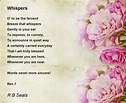 Whispers Poem by R B Seals - Poem Hunter