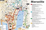 Carte de Marseille - Carte et plan de la ville de Marseille dans les ...