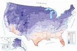 US Temperature Map - GIS Geography