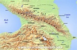 Caucasus Mountains Map