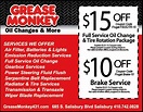 Grease Monkey Coupons Printable That are Current | Brad Website