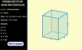 Prisma recto de base rectangular - paralelepípedo ( área y volumen ...