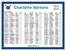 Printable 2022-2023 Charlotte Hornets Schedule