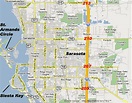 Sarasota Map - TravelsFinders.Com
