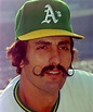 Rollie Fingers' mustache, then and now