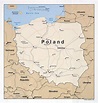 Grande detallado mapa política de Polonia con carreteras, ferrocarriles ...