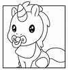 Imagens De Unicornio Bebe Para Colorir Imagen Para Colorear Images ...