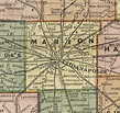 Marion County, Indiana, 1908 Map, Indianapolis