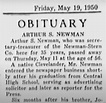 Arthur Sigmund Newman Sr. (1893-1950) - Mémorial Find a Grave