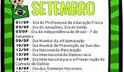 DATAS COMEMORATIVAS DE SETEMBRO - 2023 | Balão de Ideias