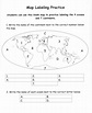 6th Grade World Map Worksheet