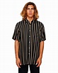 Billabong Sundays Stripe Ss Shirt - Black | SurfStitch