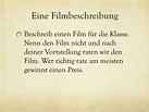 PPT - Eine Filmbeschreibung PowerPoint Presentation, free download - ID ...