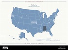 Alabama State In Usa Map