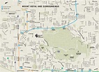 Mount Royal and Surroundings Map - Mount Royal Montreal • mappery