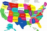 50 States of America | List of States in the US | Paper Worksheets ...