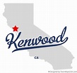 Map of Kenwood, CA, California