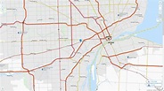 Dearborn, Michigan Map