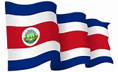 Ilustración de Bandera De Costa Rica Ondeando Ilustración Vectorial y ...