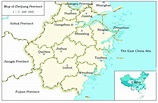 Administrative boundary map of Zhejiang Province (from Zhejiang ...